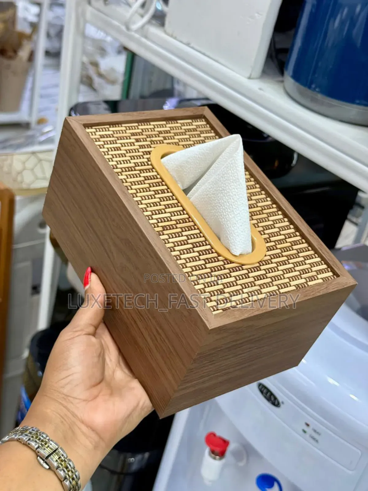 Decorative Wooden Tissue Box