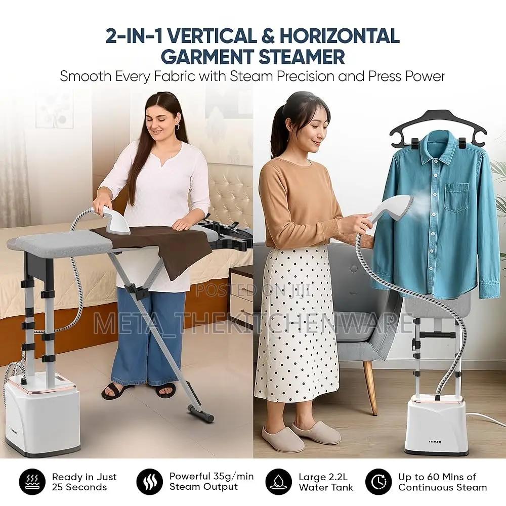 Nikai Garment Steamer With Ironing Board Ngs292ab