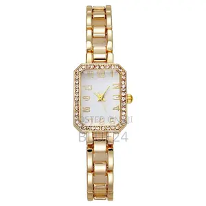 Watch Light Luxury Women's New Office Square Digital Leisure Hollow