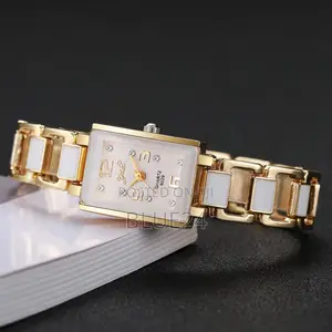 Elegant Women Watches Fashion Square Dial Quartz Wristwatch for Ladies