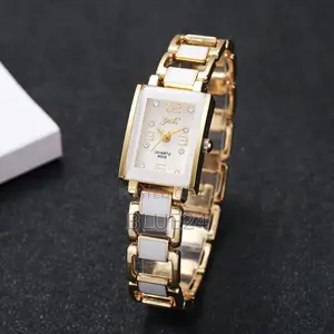 Elegant Women Watches Fashion Square Dial Quartz Wristwatch for Ladies
