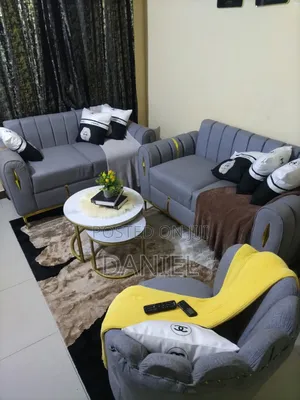 Sofa Set Ya 2:2:1 Rangi Ya Grey Valvet Grade One