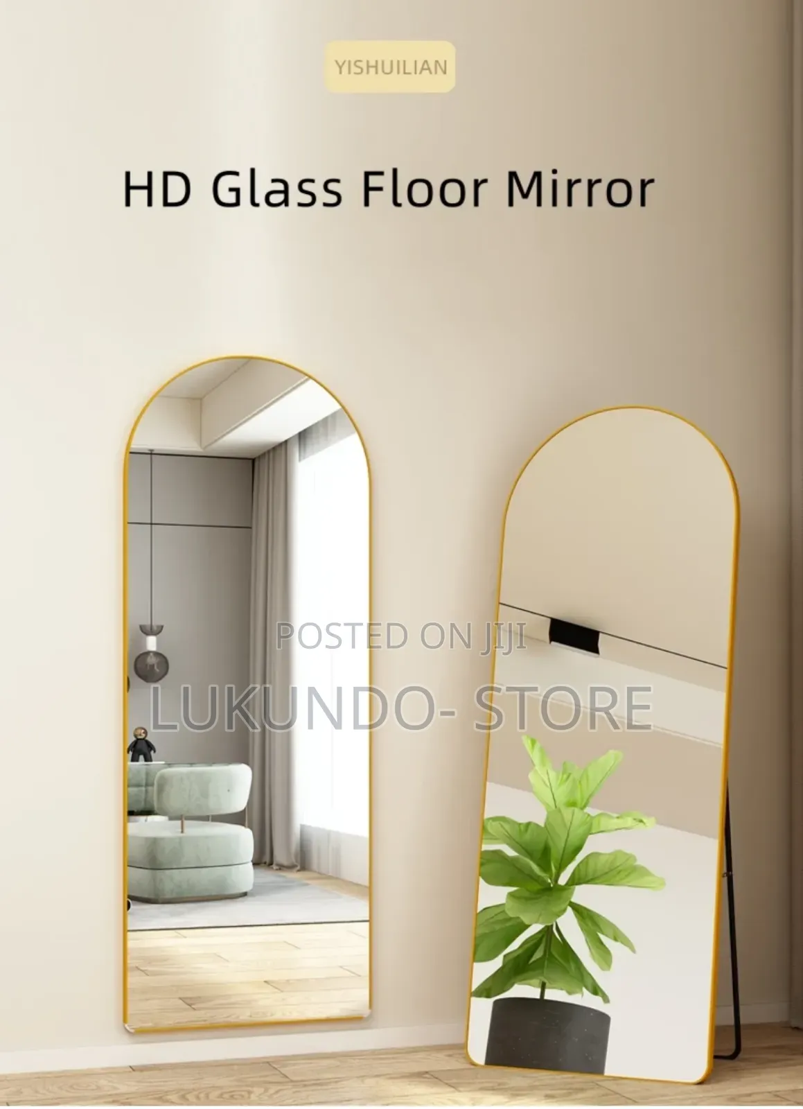 Length Body Mirror, Wall Mirror With Stand Aluminu