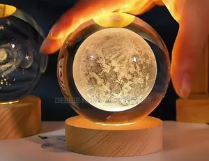 3d Galaxy Crystal Ball Night Light