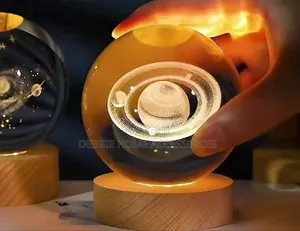 3d Galaxy Crystal Ball Night Light