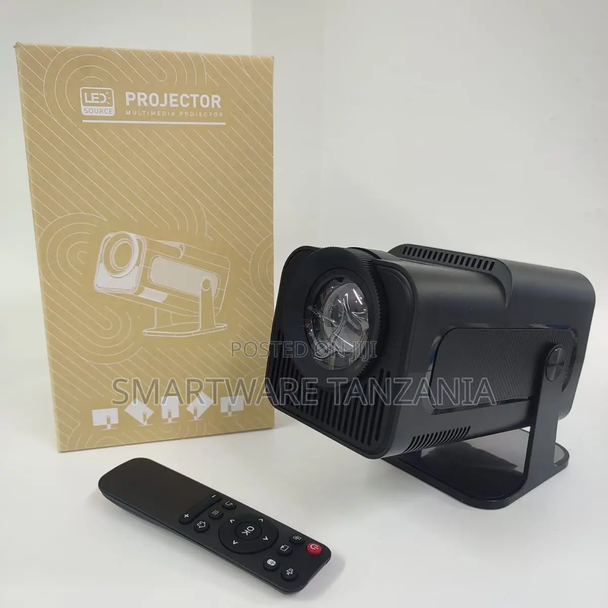  Smart Portable Projector - 260° Swivel Stand, Android Os