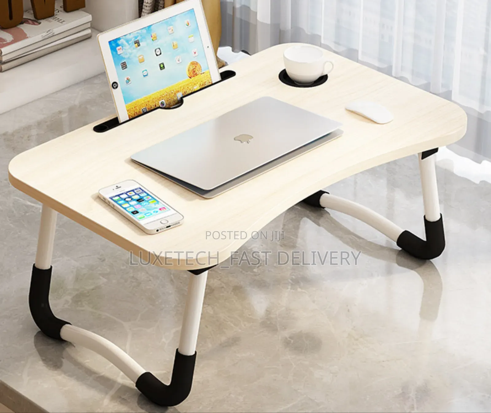Mini Laptop Desk With Slot Cup Holder