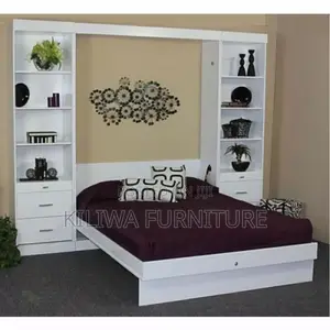 Classic Bed 5 6 and Shelves Design
