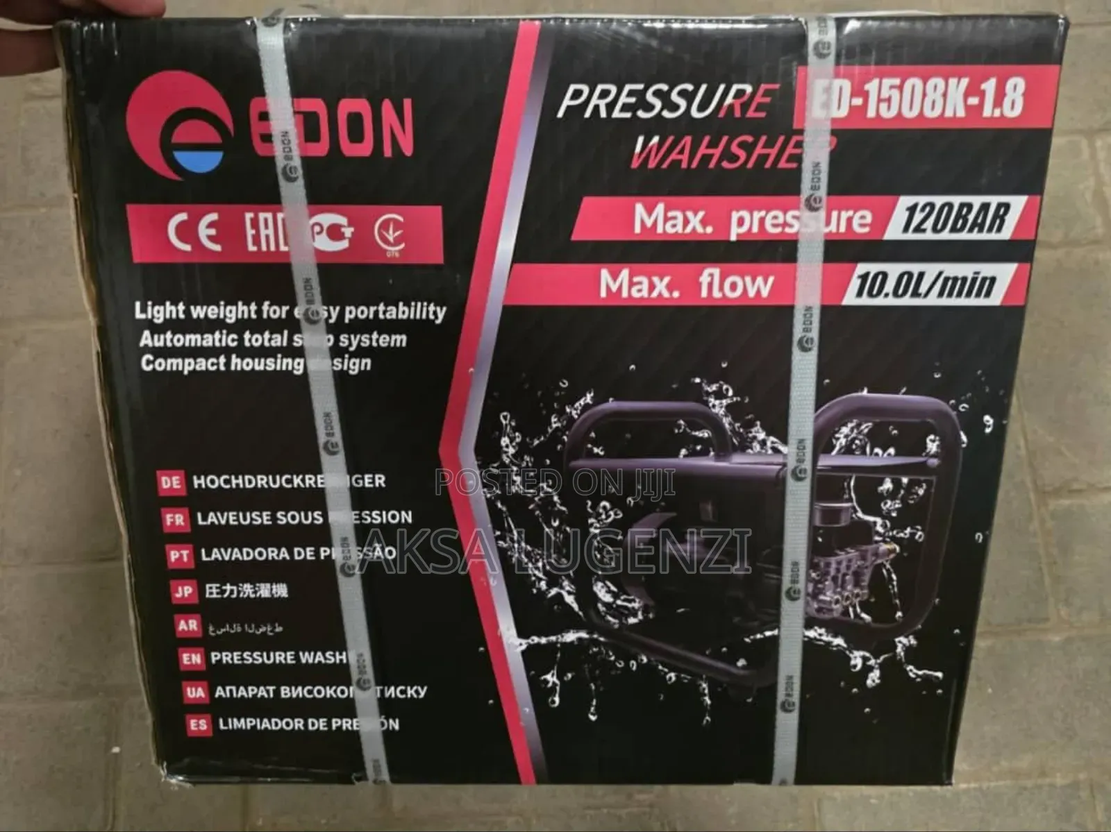 Edon Pressure Washer 1.8a Portable