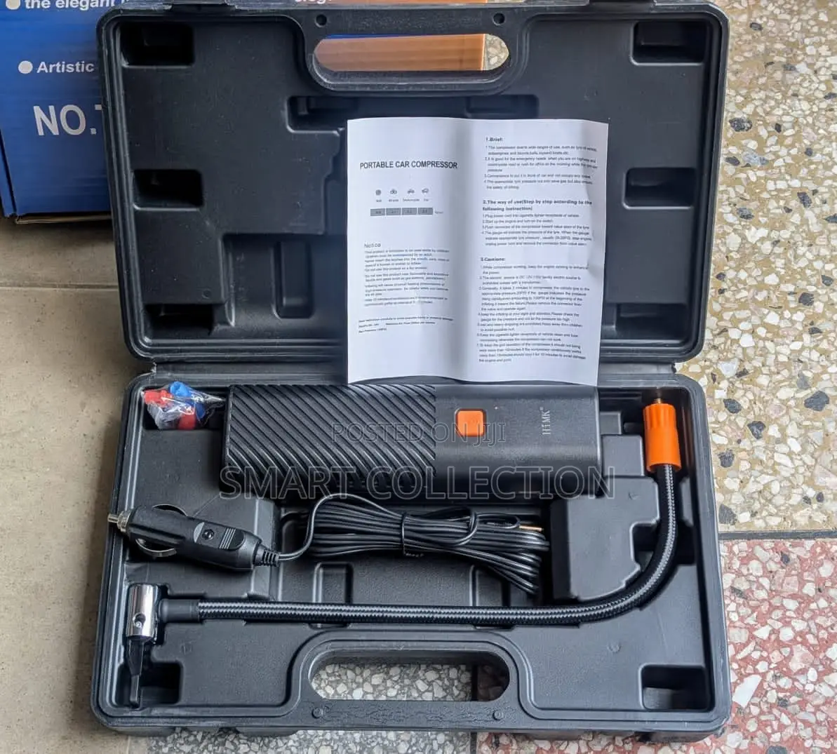 Portable Rechargeable Air Compressor With Briefcases for Vehicles Etc
