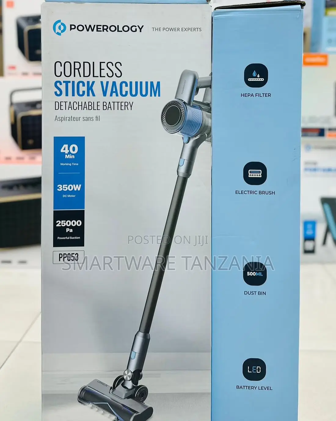 Powerology Pp053 Cordless Stick Vacuum, a Lightweight Vacuum Cleaner