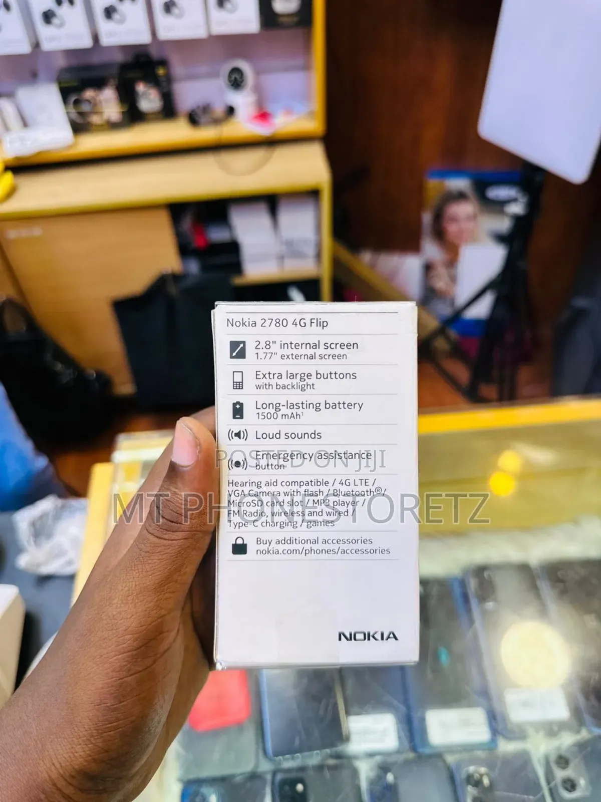 New Nokia 2780 Flip 4 GB Black