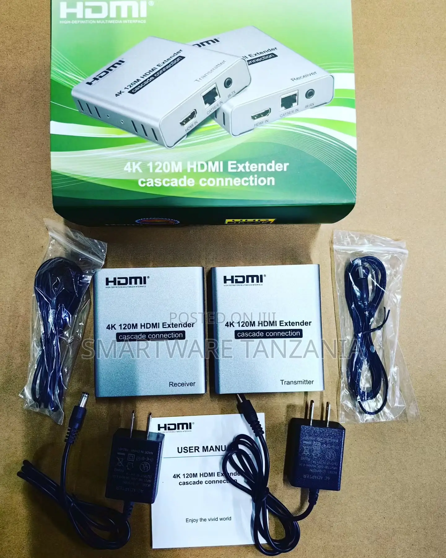 120m Hdmi Extender Cascade Connection via Cat5e Cat6 Rj45 Ethernet