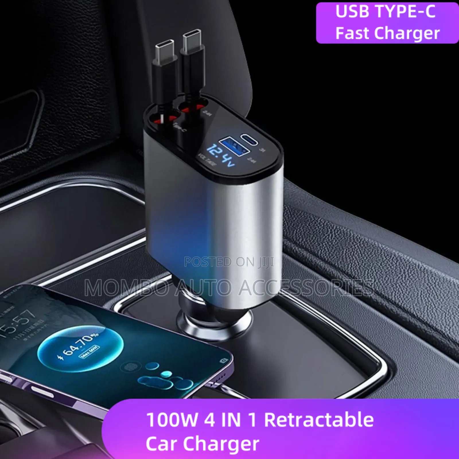Car Retractable Fast Charge