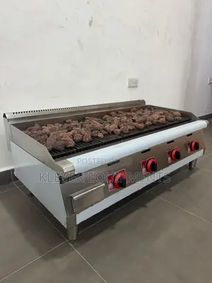 Commercial 4 Burners Gas BBQ Lava Rock Grill Model Wg-Eh-48h