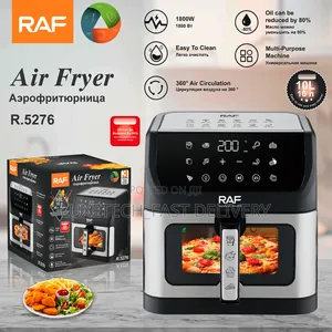Raf R.5276 Air Fryer 10 Liters Digital Touch Screen Control Panel