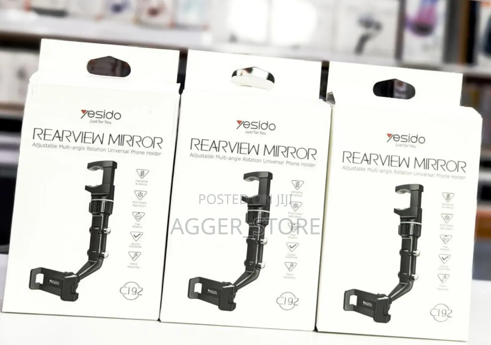 Yersido Rearview Mirror Car Phone Holder