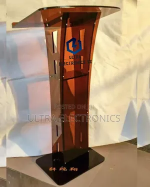 Acrylic Podium Durable Mimbari Material Yenye Glass Isiyovunjika