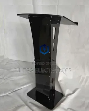 Black Acrylic Podium Lectern Mimbari Material Glass Isiyovunjika