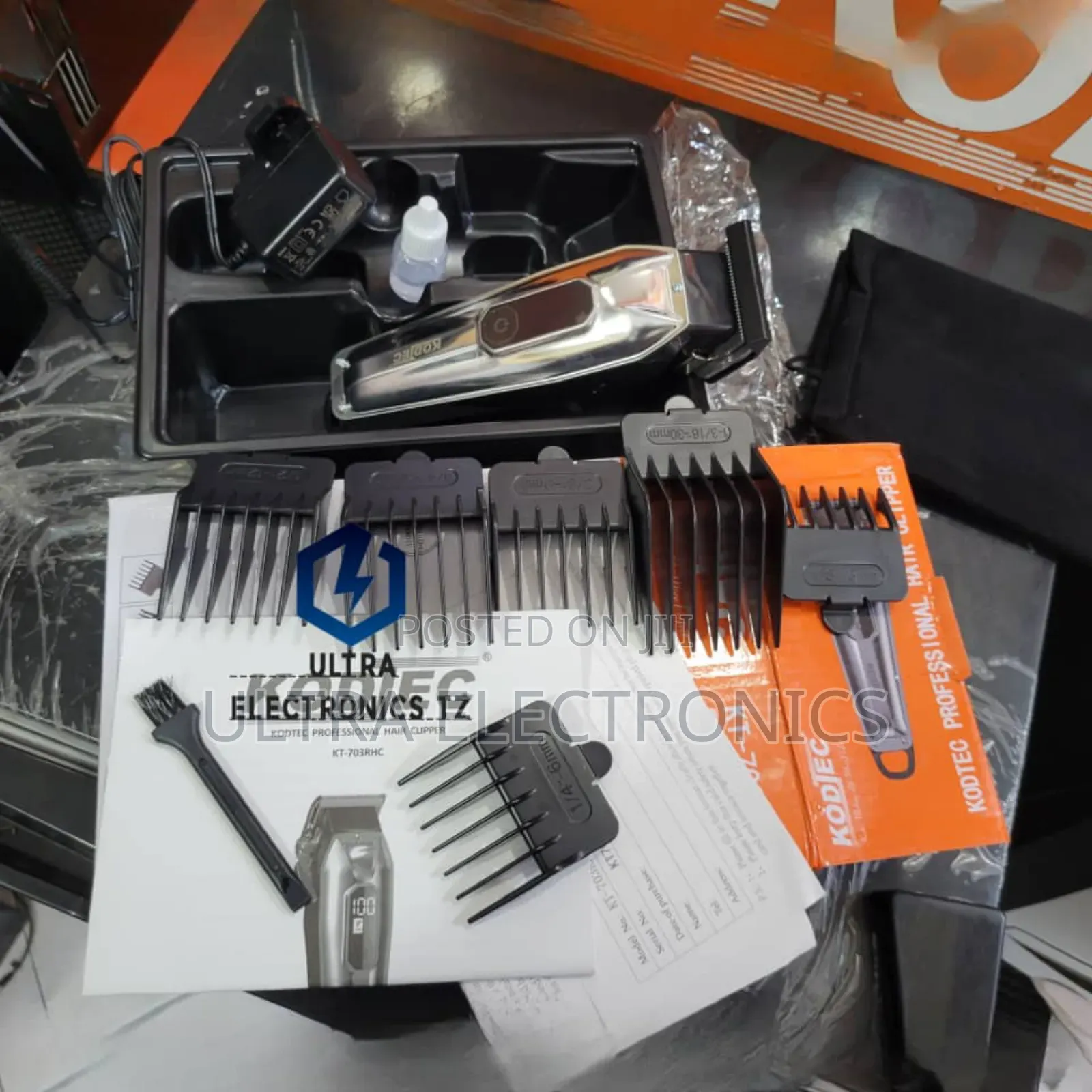 Kodtec Professional Rechargeable Hair Clipper Mashine Ya Kunyoa Nywele