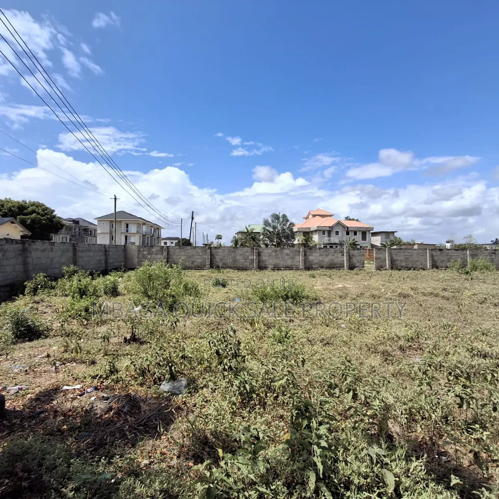 Plot Area SQM 1231 for Sale at Mbweni Corner