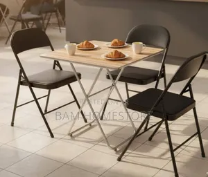 Foldable Table+ 3 Foldable Chairs