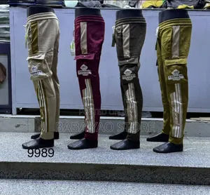 Vintage Wash Loose Men's Multi Pockets Baggy Trousers