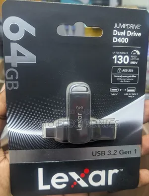 Lexar Usb 3.2 Gen 1 64gb Jump Drive Dual D400 Flash Drive