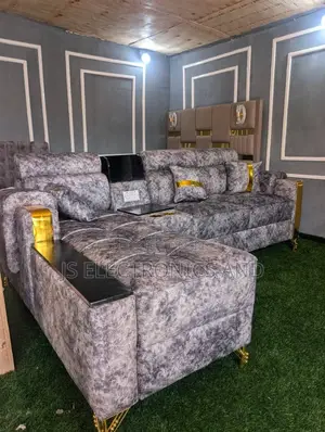 Sofa La Kisasa L-Shape 3:2 Spring Safi Mito Sofa Jipya (Free Delivery)