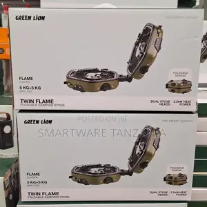 Green Lion Twin Flame Foldable Camping Stove For Camping And Hiking