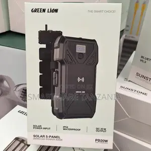 Green Lion Solar 5-Panel 20000mah Power Bank for Outdoor Use