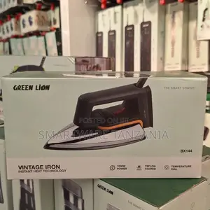 Green Lion Vintage Dry Iron, 1000w, Instant Heat Technology
