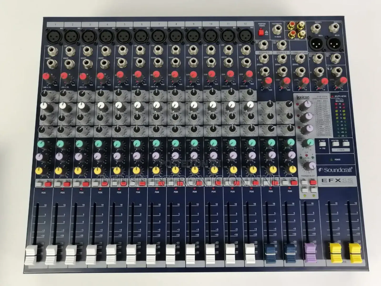 Music Mixer Powered Njia Efx12