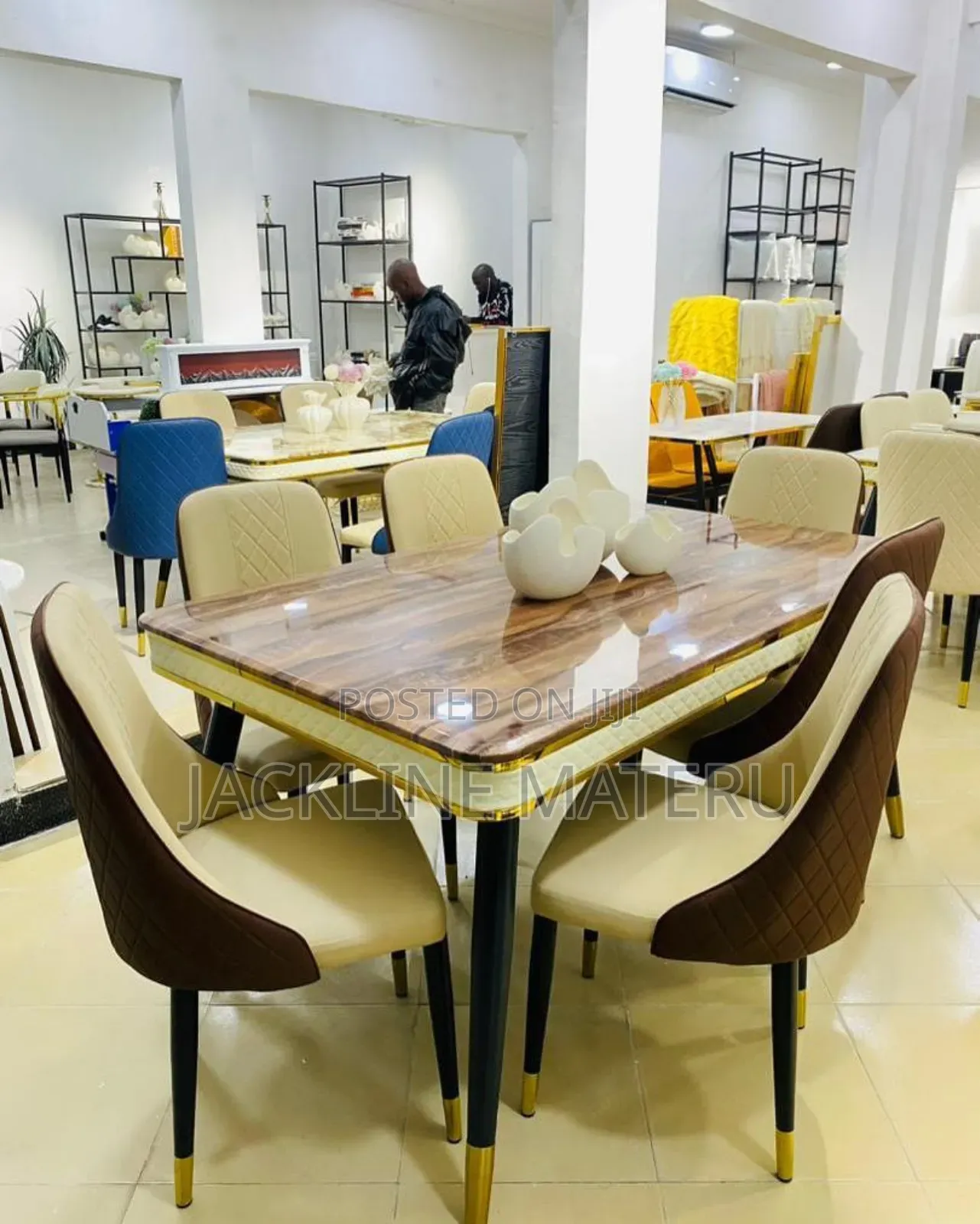 Dinning Table 6 Chairs Code Tina 24- C
