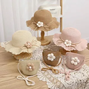 Comfortable Stylish Summer Hat Bag Set Combo for Little Girls or Kids