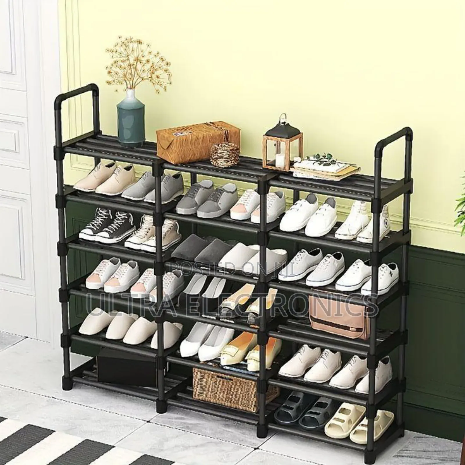 Double Row Shoe Rack Multi-Layer Floor Stand Shoe Rack*
Size:6 Layers