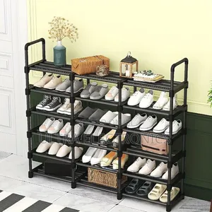 Double Row Shoe Rack Multi-Layer Floor Stand Shoe Rack*
Size:6 Layers