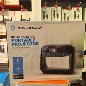 Powerology Rotating Stand Portable Projector With Smart Features