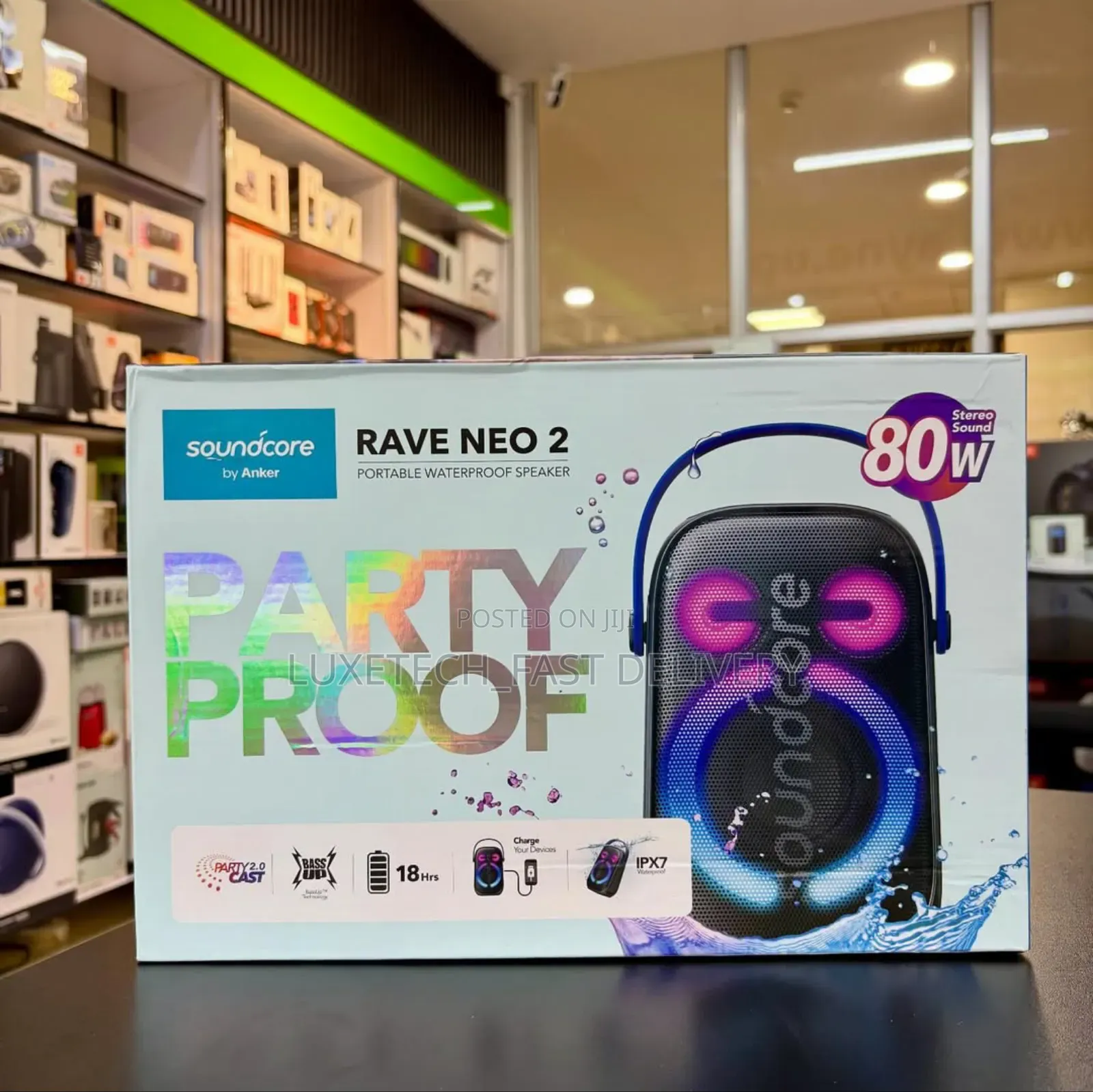 Soundcore Rave Neo 2 Portable Waterproof Speaker