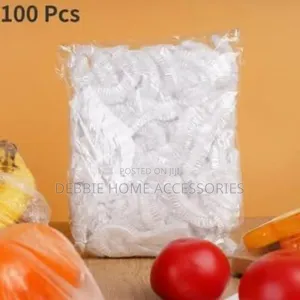 Bag of Disposable Elastic Plastic Food Covers.-100pcs