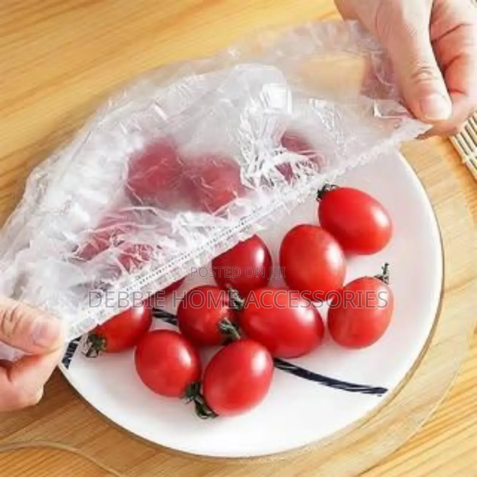 Bag of Disposable Elastic Plastic Food Covers.-100pcs