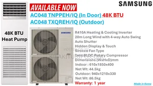 Samsung Ac- Floor Standing -Btu -Heat Pump Made in Korea