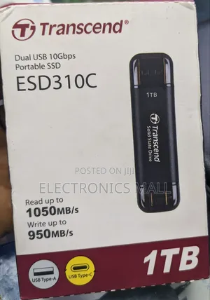 Transcend Esd310c Dual Usb 10gbps Portable SSD 1tb