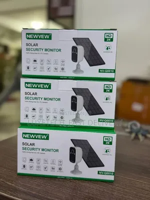 Newvew Solar Security Monitor - 4g Lte Camera Solar Panel for Power