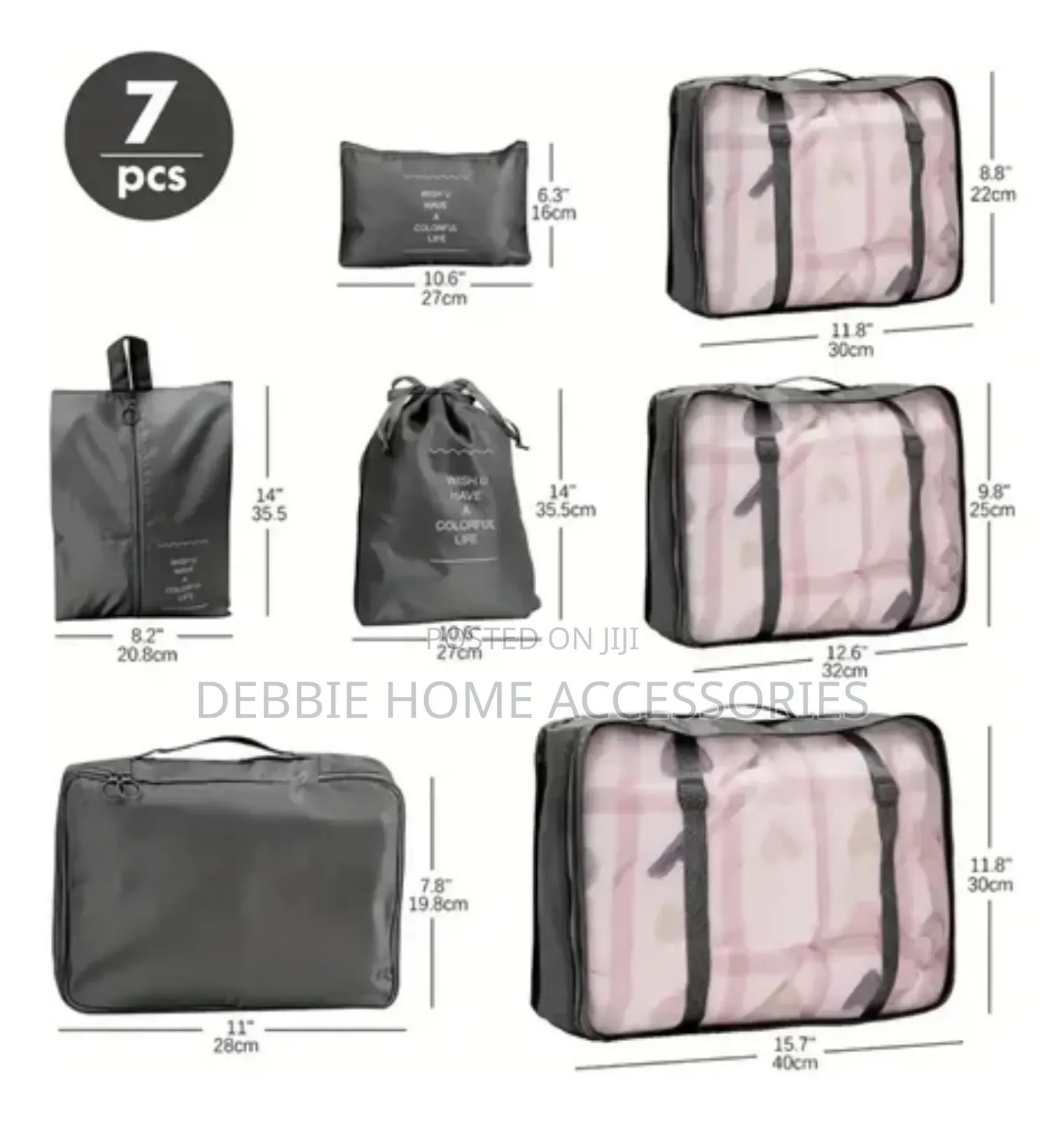 7pcs/Set Organizer Bags For Travel Organizer Bags
