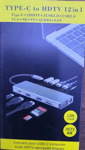 Type C-to HDTV 12 in 1 Adapter