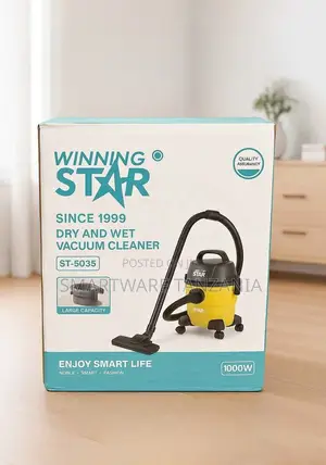 Winning Star Barrel Vacuum Cleaner, 10l Capacity Wet Dry, for Floors