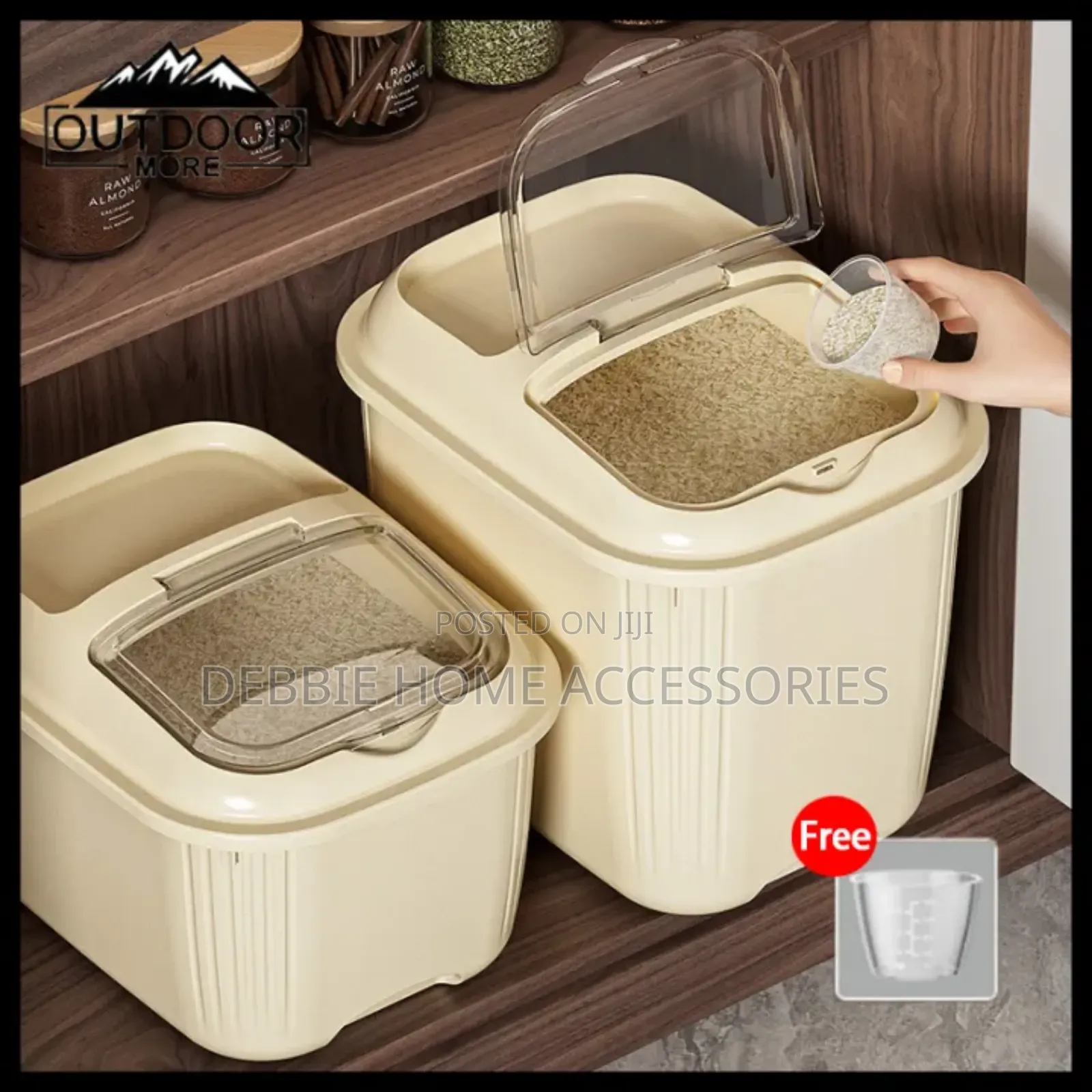 3 in 1 Set Airtight Food Storage Container (18kg/12kg/5kg)