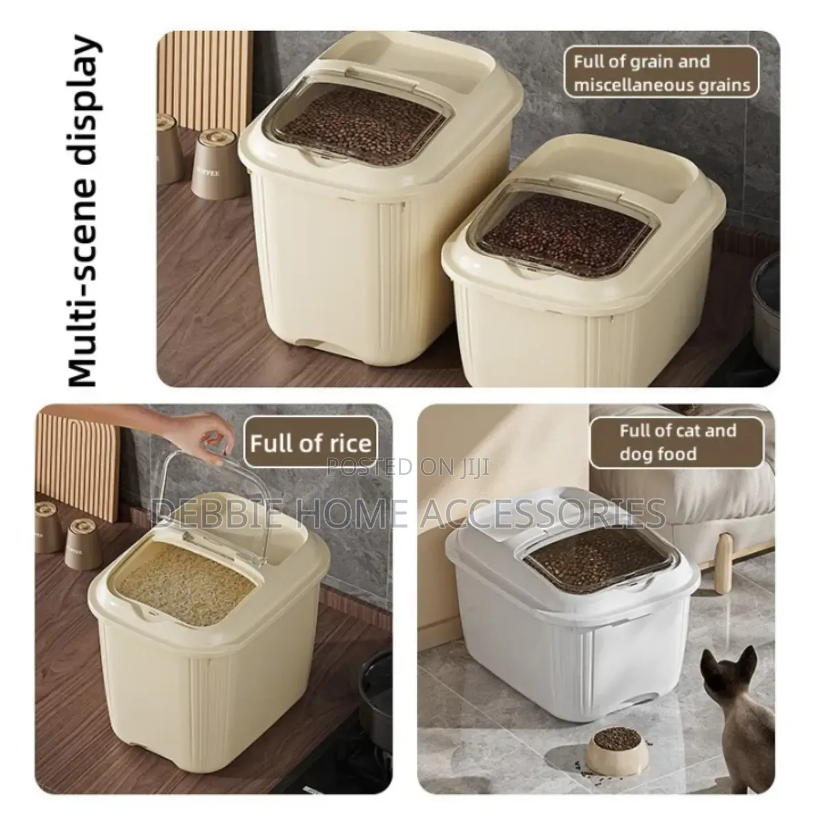3 in 1 Set Airtight Food Storage Container (18kg/12kg/5kg)
