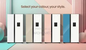 Hisense Fridge Side by Side 508l(Pink and White)